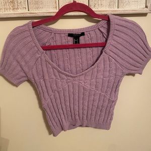 PURPLE KNIT SWEATER